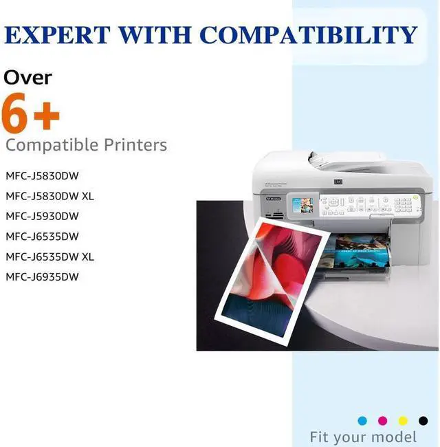 Alt view image 2 of 5 - 5PK Compatible for Brother LC3029XXL Ink MFC-J5930DW MFC-J6535DW MFC-J6535DW