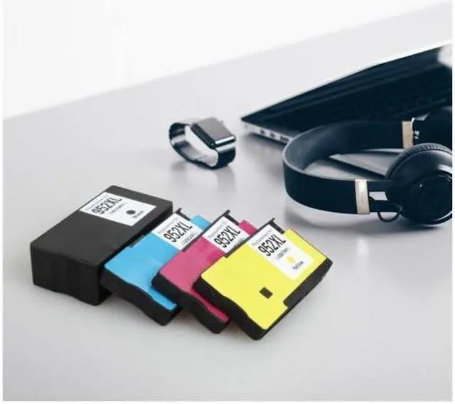 Alt view image 2 of 5 - Compatible 952 952XL Ink Cartridge 4PK (Black/Cyan/Magenta/Yellow) for Officejet Pro 7740 8210 8216 8218 8710 8714 8715 8716
