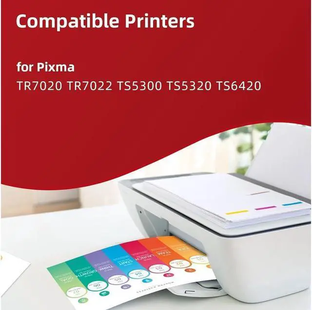 Alt view image 3 of 5 - PG-260 XL/CL-261 XL Ink Cartridges Replacement 260 261 for 260XL and 261XL Ink Cartridges fit for TR7020 TR7022 TS6420 TS5300 TS5320 Printer(1 Black, 1 Color)