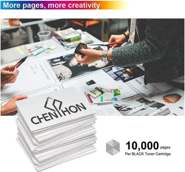 Alt view image 2 of 5 - Compatible Toner Cartridge Replacement For 057H 057 High Yield Toner 1-Pack Black With Imageclass Mf445Dw Mf448Dw Mf449Dw Lbp226Dw Lbp227Dw Lbp228Dw..