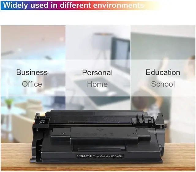 Alt view image 5 of 5 - Compatible Toner Cartridge Replacement For 057H 057 High Yield Toner 1-Pack Black With Imageclass Mf445Dw Mf448Dw Mf449Dw Lbp226Dw Lbp227Dw Lbp228Dw..