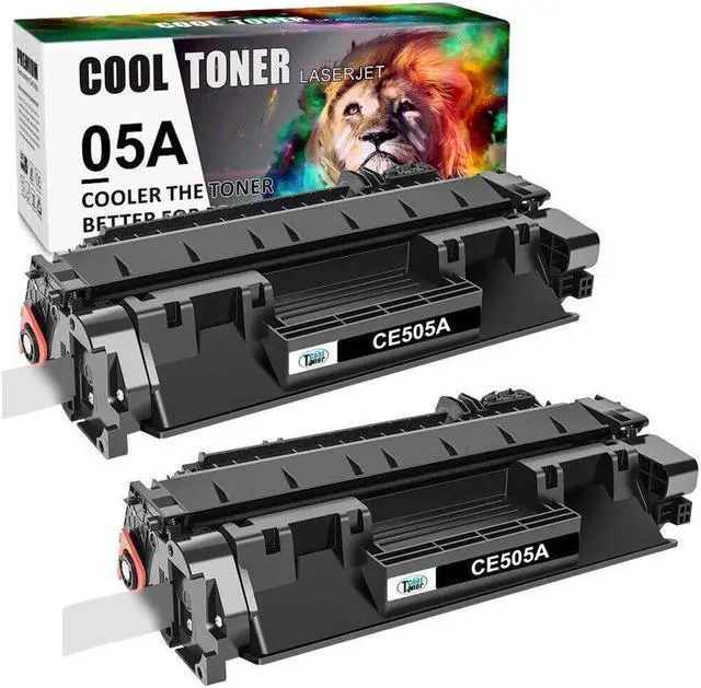 Main image of 2PK Black CE505A Toner Cartridge For 05A LaserJet P2035 P2050 P2035n P2055dn