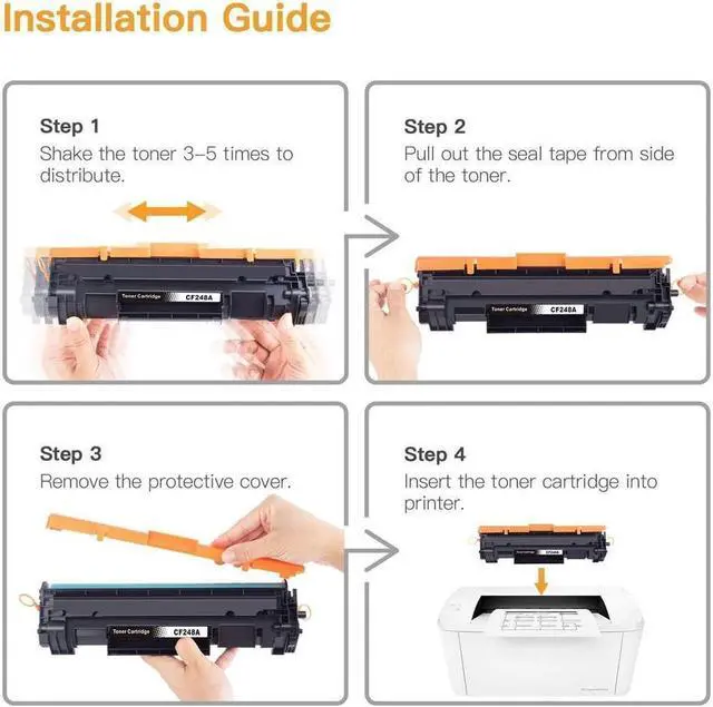 Alt view image 2 of 5 - E-Z Ink (TM) Compatible Toner Cartridge Replacement for 48A CF248A to use with Pro M15w, Pro M29w, MFP M28w, M28a, M29a M30w M31w M15a M16a M16w Printer Tray (Black, 2 Pack)