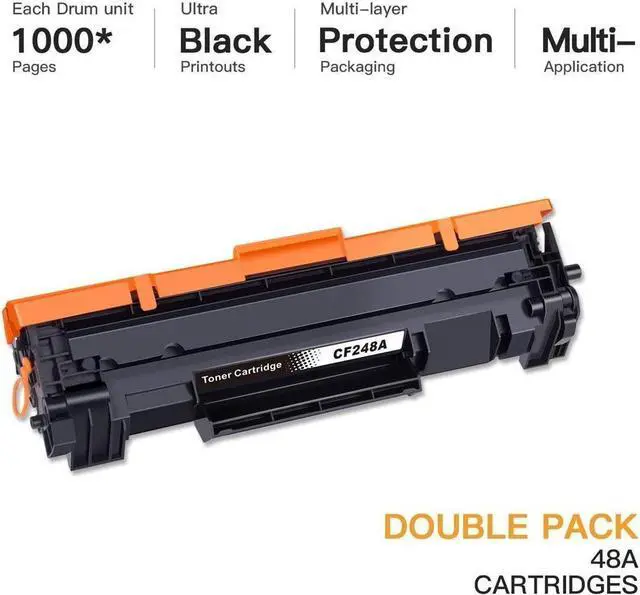 Alt view image 5 of 5 - E-Z Ink (TM) Compatible Toner Cartridge Replacement for 48A CF248A to use with Pro M15w, Pro M29w, MFP M28w, M28a, M29a M30w M31w M15a M16a M16w Printer Tray (Black, 2 Pack)