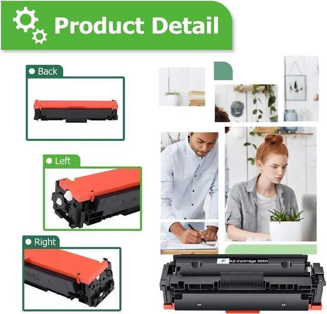 Alt view image 4 of 5 - Aztech Compatible Toner Cartridge Replacement for 055 055H Toner Cartridge for Color ImageClass MF743Cdw MF741Cdw MF745Cdw LBP664Cdw MF743 Ink with Chip (Black Cyan Magenta Yellow, 4-Pack)