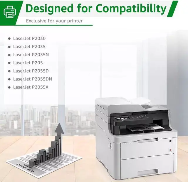 Alt view image 4 of 5 - 2 Pack CE505X High Yield Toner Cartridge for 05X Laserjet P2050 P2055 P2055dn