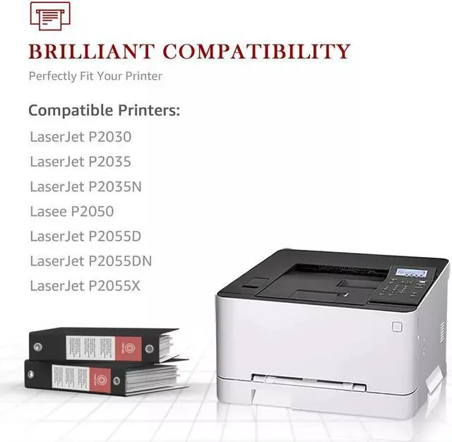 Alt view image 2 of 4 - 2Pack Black CE505A Toner Cartridge For 05A LaserJet P2035 P2035n P2055dn