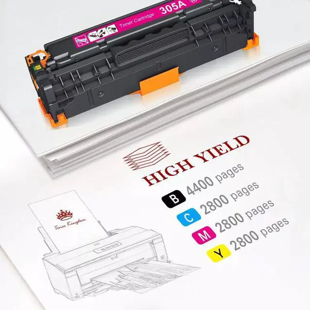 Alt view image 3 of 5 - 5 PK Toner CE410A -CE413A 305A Set For LaserJet Pro 300 400 color MFP M375nw