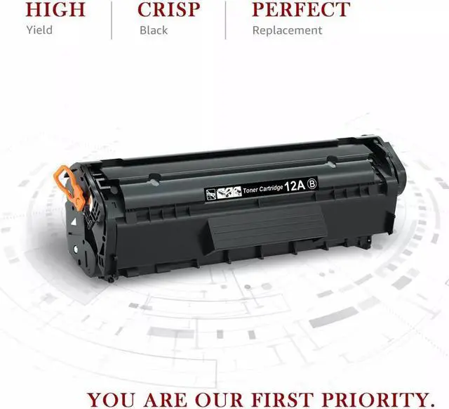 Alt view image 4 of 5 - 3 PK Black Q2612A Toner Cartridge Replacement For 12A LaserJet 1015 1020 1022