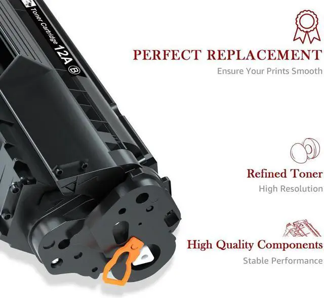 Alt view image 5 of 5 - 3 PK Black Q2612A Toner Cartridge Replacement For 12A LaserJet 1015 1020 1022