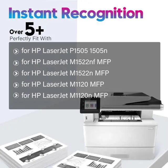 Alt view image 4 of 5 - 2Pack Toner for CB436A 36A Cartridge LaserJet M1522n MFP M1522nf P1505 P1505n
