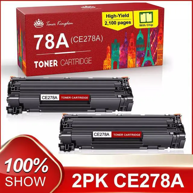 Main image of 2 Pack 78A CE278A Toner for LaserJet Pro M1536DNF MFP P1606DN P1560 P1566