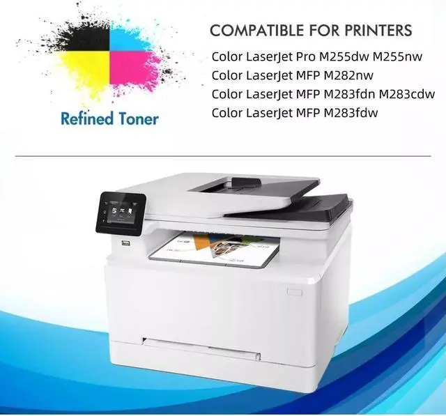 Alt view image 3 of 5 - 2 Pack W2110A Black Toner for 206A LaserJet Pro MFP M283cdw M282nw No Chip