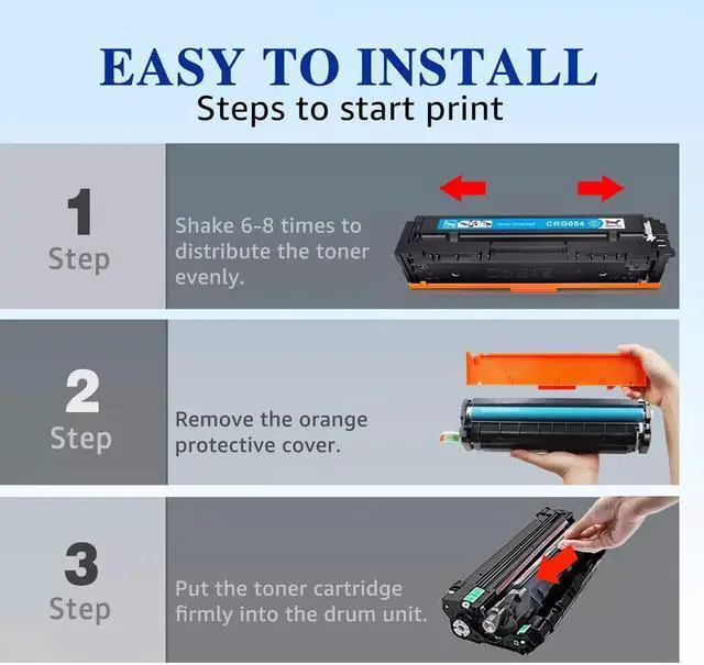 Alt view image 4 of 4 - 4x 054H XL Toner Cartridge for CRG 054 MF641cw MF642cdw MF644cdw LBP622cdw