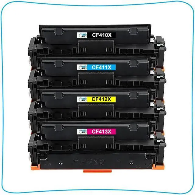 Alt view image 2 of 6 - 3PK CMY Toner Compatible with 410X CF410X LaserJet Pro MFP M477fnw M477fdw M452dn