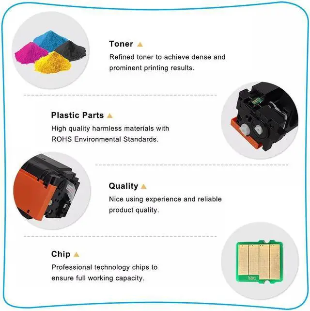 Alt view image 5 of 5 - 1PK Cyan Toner Compatible with 410X CF410X LaserJet Pro MFP M477fnw M477fdw M452dn