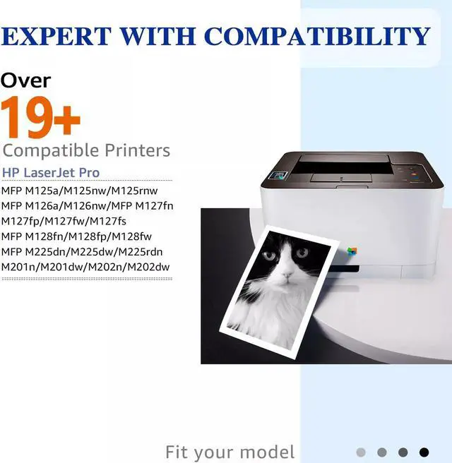 Alt view image 2 of 5 - 4PK 83A CF283A Toner Cartridge for  LaserJet Pro M127fn M127fw M125nw MFP 283A