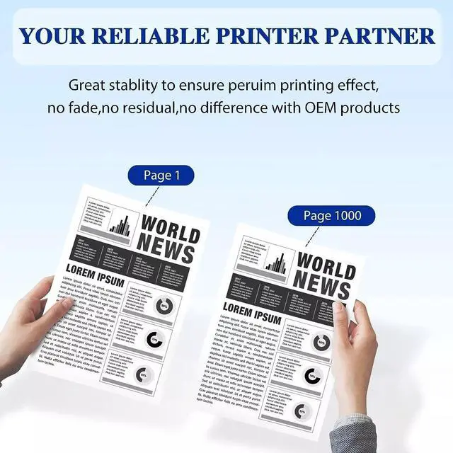 Alt view image 5 of 5 - 4PK 83A CF283A Toner Cartridge for  LaserJet Pro M127fn M127fw M125nw MFP 283A