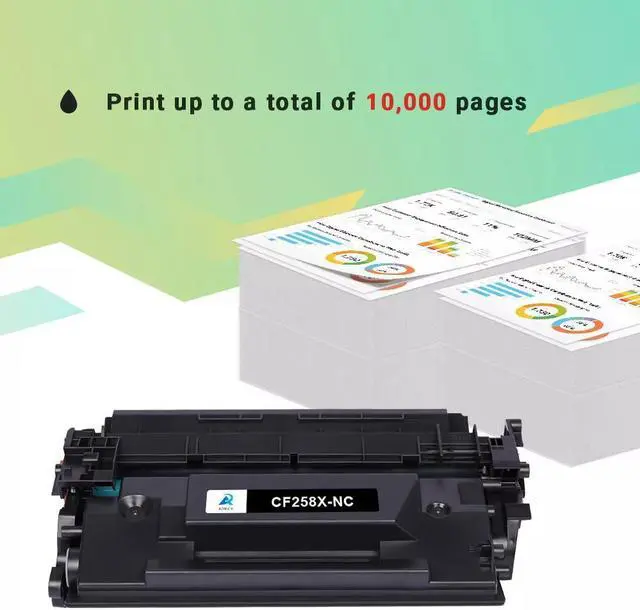 Alt view image 2 of 4 - 2PK CF258X 58X Toner (NO CHIP) for  Laserjet Pro M404dw M404n M404dn M428fdn