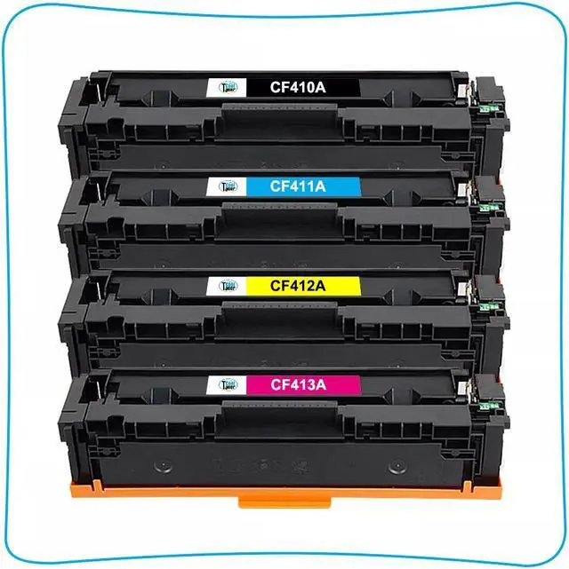 Alt view image 2 of 6 - 4 PK For  CF410A -3A Pro MFP Laserjet Pro Mfp M477fnw M477fdw M477fdn M452dn