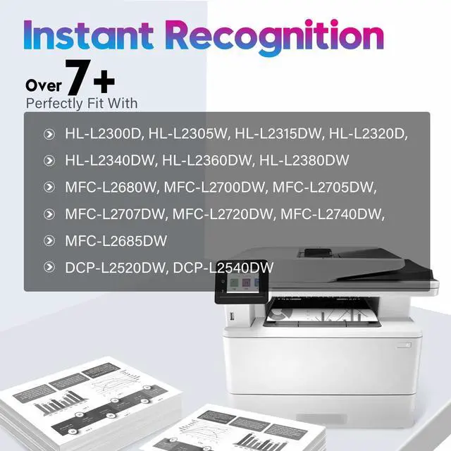 Alt view image 3 of 5 - 2PK TN660 High Yield TN660 Black Toner Cartridge For Brother MFC-L2740DW L2700DW Printer