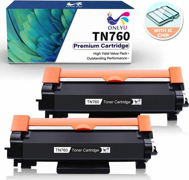 Main image of 2PK High Yield TN760 TN730 with Chip Toner Cartridge Compatible for Brother TN-760 DCP-L2550DW  MFC-L2710DW L2717DW L2730DW L2750DW L2750DWXL ;HL-L2350DW L2390DW L2395DW L2370DW L2370DWXL