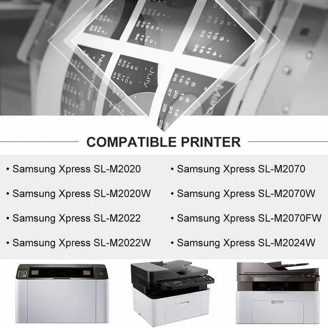 Alt view image 2 of 4 - 1PK Black MLT-D111S 111S Toner Cartridge For Samsung M2022 M2022W M2020 M2020W M2021 M2021W M2070 M2071 M2070W M2071W M2070F M2070FW M2071FH
