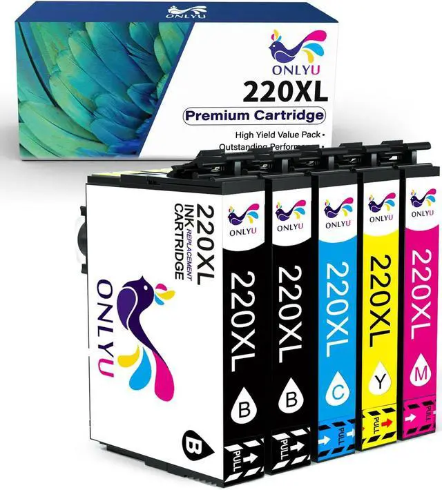 Main image of 5PK T220XL 220-XL Ink (2K/C/M/Y) For Epson XP420 XP424 XP320 WF2630 WF2660 WF2760 printer