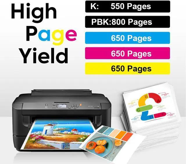 Alt view image 4 of 6 - 5PK T302XL 302XL Ink Cartridges Compatible for Epson Expression XP-6000 XP-6100 (K/PBK/C/M/Y)