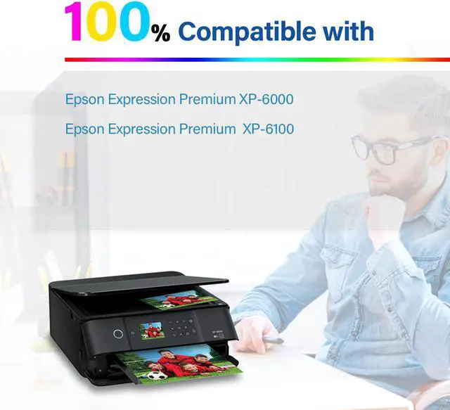 Alt view image 3 of 6 - 5PK T302XL 302XL Ink Cartridges Compatible for Epson Expression XP-6000 XP-6100 (K/PBK/C/M/Y)