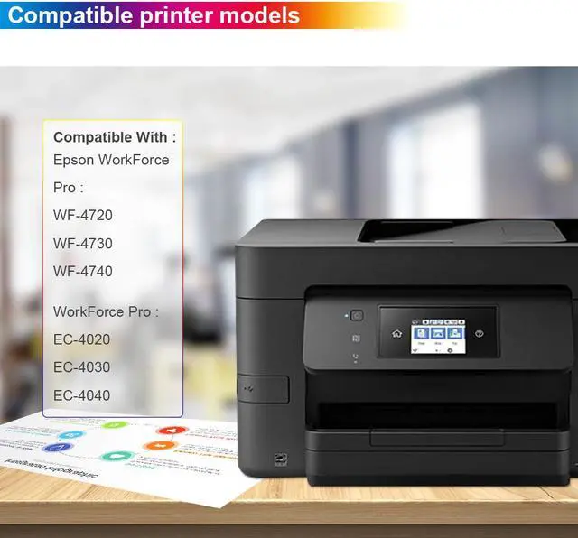 Alt view image 3 of 7 - 5PK T802 T802XL Ink Cartridge Compatible For Epson WorkForce Pro WF-4720 WF-4730 WF-4734 WF-4740 EC-4020 EC-4030 EC-4040 (2K/C/M/Y)