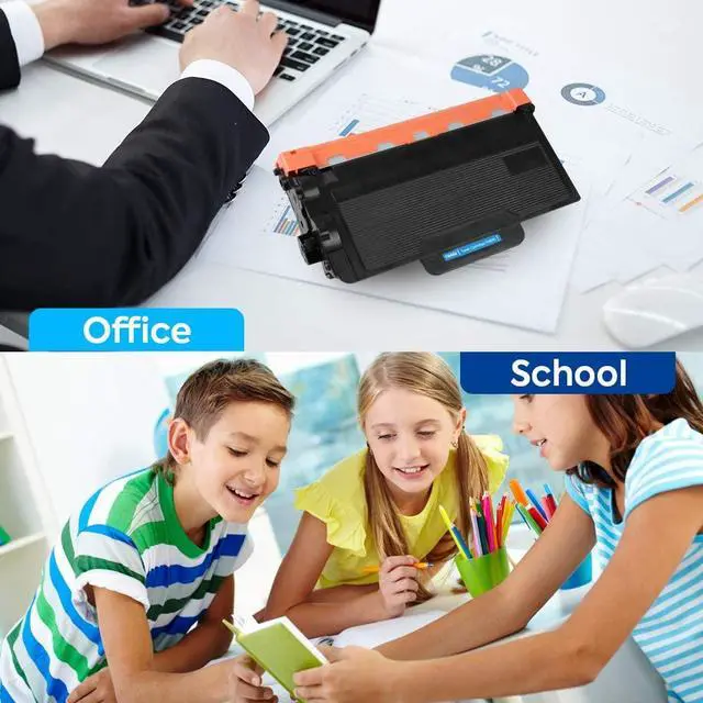 Alt view image 4 of 5 - Compatible Brother TN880 Black Toner Cartridge 4PK for Brother HLL6200DW HLL6200DWT MFCL6700DW HLL6250DW HLL6300DW HLL6400DW HLL6400DWT MFCL6750 MFCL6800 MFCL6900DW Printer