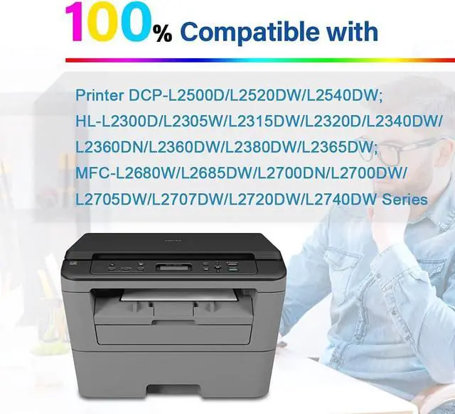 Alt view image 2 of 5 - Compatible TN660  Toner Cartridge Replacement for Brother TN630 TN-660 (Black, 2 Pack) for use in Brother HL-L2300 2305 2320, DCP-L2520 2540, MFC-L2700 2740 Printers (2,600 Pages)