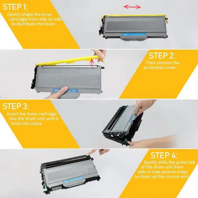 Alt view image 2 of 6 - 2PK High Yield TN360 Toner Cartridge 330 For Brother HL-2140 2170W MFC-7340 7840W