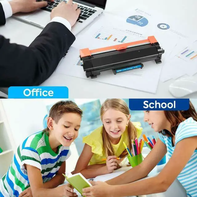 Alt view image 5 of 6 - 2PK High Yield TN760 TN730 Toner With IC Chip For Brother MFC-L2710DW HL-L2395DW