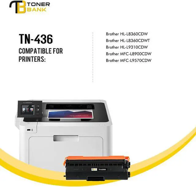 Alt view image 2 of 7 - 10x Toner Set Compatible for Brother TN436 HL-L8360CDW MFC-L8900CDW MFC-L9570CDW