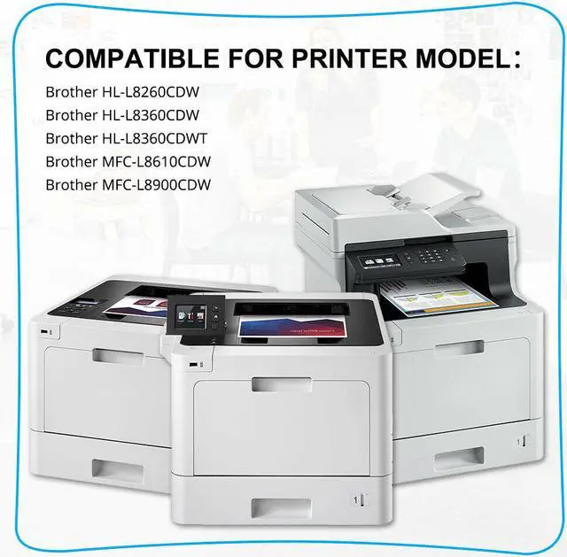 Alt view image 5 of 7 - cool toner compatible toner cartridge replacement for brother tn433 tn-433 tn431 brother hl-l8360cdw mfc-l8900cdw hl-l8260cdw m