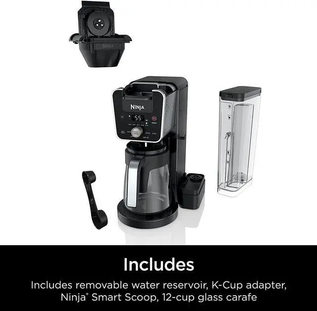 Alt view image 7 of 7 - Ninja DualBrew 12-Cup Drip, Single-Serve Coffee Maker w/ 3 Brew Styles CFP201