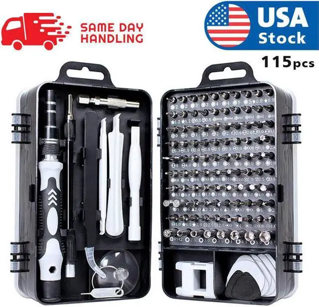 Main image of usa magnetic screwdriver bit set for iphone/macbook tool kit set 117pcs
