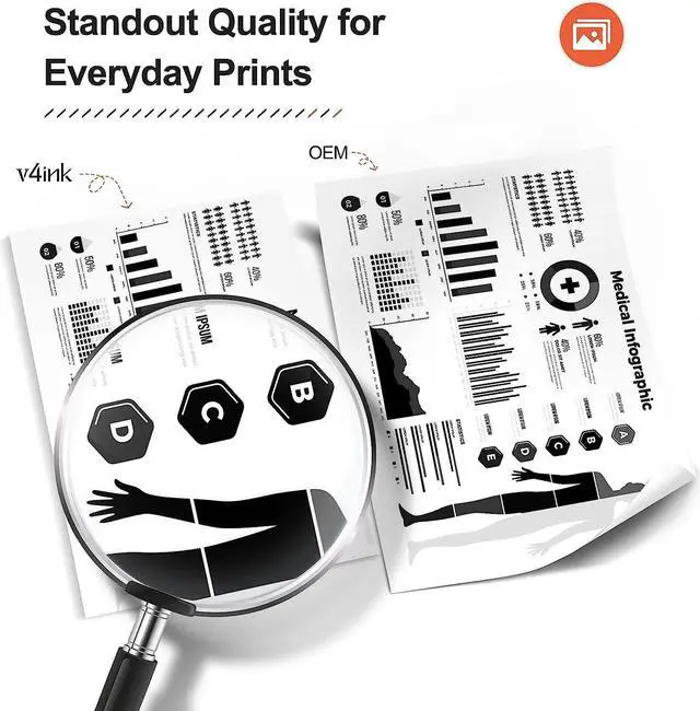 Alt view image 2 of 5 - v4ink Compatible TN-760 Toner Cartridge Replacement for Brother TN760 TN730 TN770 Ink for MFC-L2690DW MFC-L2710DW MFC-L2717DW MFC-L2750DW XL HL-L2325DW HL-L2350DW HL-L2395DW DCP-L2550DW
