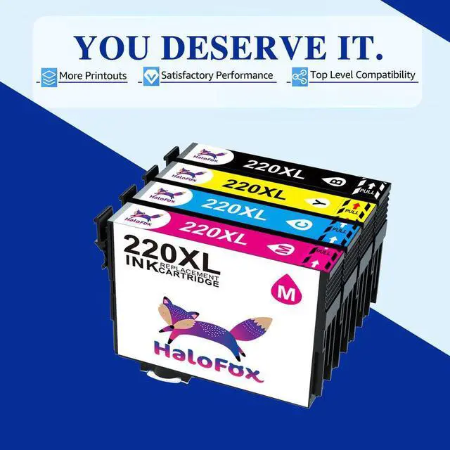 Alt view image 3 of 5 - 5x Ink Cartridges 220XL 220 XL for Epson WorkForce WF2750 WF2760 WF2660 Printer