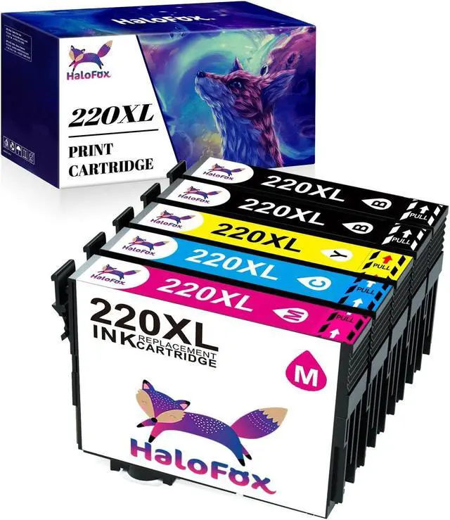 Main image of 5x Ink Cartridges 220XL 220 XL for Epson WorkForce WF2750 WF2760 WF2660 Printer