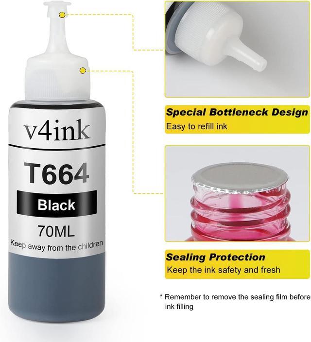 Epson Ecotank Printer Ink Refill 502 LAIPENG Compatible E664 Ink Bottle Refills T664 6641 6642 6643 6644 For ET-2500 ET-2550 ET-2600 ET-2650 ET-3600 ET-4500 ET-4550 ET-14000 ET-15000 ET-16500 L100 L110 L200 L210