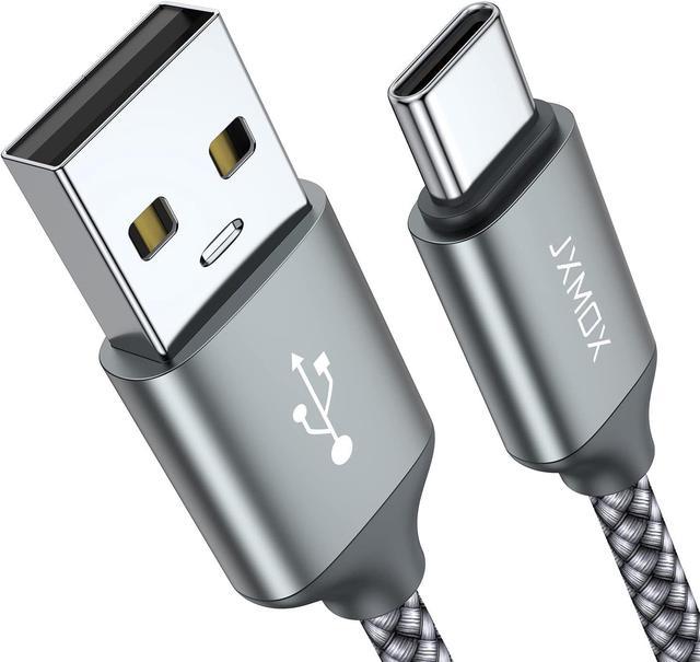 Câble de Chargeur rapide Tressés, USB Type C (6Ft 3A)compatibles avec  Samsung S10e/note 9/s10/s9/s8 Plus et autre tel. 