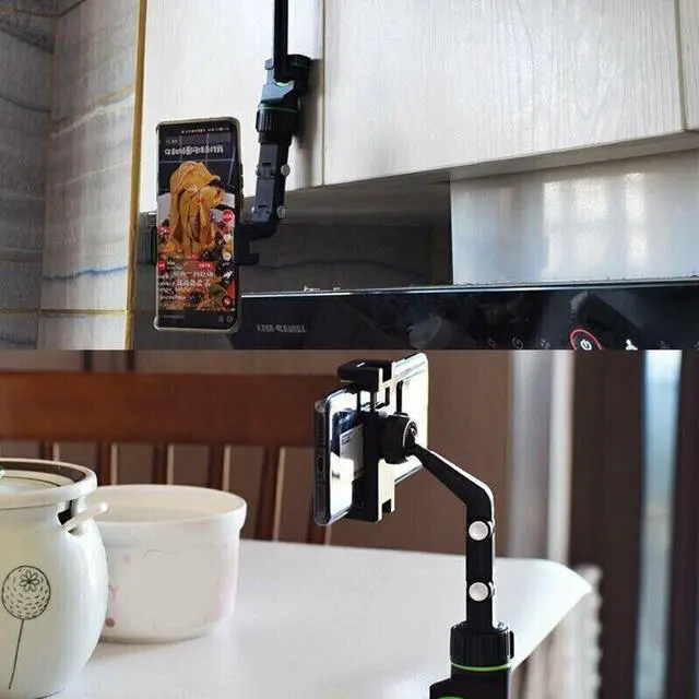 Alt view image 4 of 7 - 360° Universal Rotation Adjustable Cell Phone Holder Car Rearview Mirror Mount