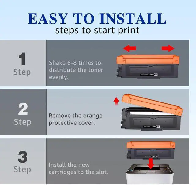 Alt view image 3 of 7 - 5PK TN660 Toner Compatible With Brother MFC-L2700DW HL-L2380DW 2365DW 2360DN
