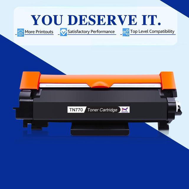 2x TN770 Black Toner Cartridge compatible with Brother MFC-L2730DW  HL-L2370DW