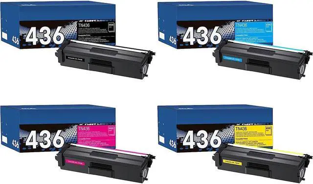 Main image of TN436 Toner Cartridge High Yield Replacement Compatible for Brother TN 436 TN436BK TN436C TN433 TN431 for Brother HL-L8360CDW HL-L8260CDW MFC-L8610CDW MFC-L8900CDW MFC-L8690CDW Printer (1BK,1C,1M,1Y)