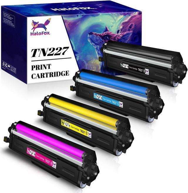 4Pc TN227 TN223 Toner Cartridge replacement for Brother HL-L3210CW HL-L3230CDW  