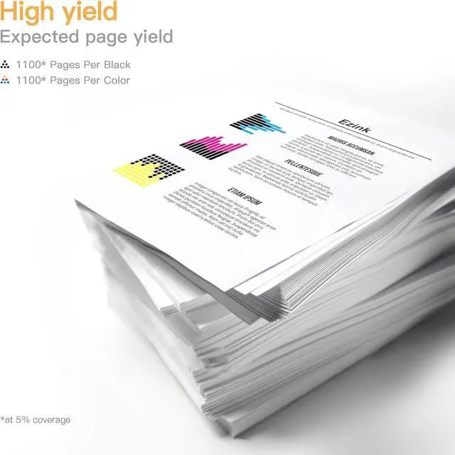 Alt view image 2 of 6 - E-Z Ink (TM Remanufactured Ink Cartridge Replacement for Epson 252XL 252 XL Ink cartridges Combo Pack for Workforce WF-7110 WF-7710 WF-7720 WF-3640 WF-3620 (4 Large Black, 2 Cyan 2 Magenta 2 Yellow)